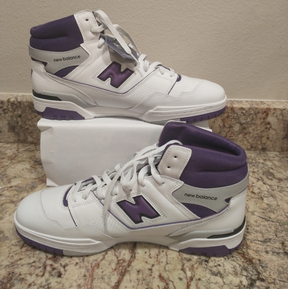 New Balance 650R Men's Sneaker Leather White BB 650 Rcf Size13  Basketball Shoes